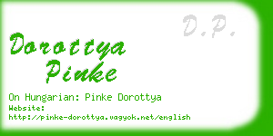 dorottya pinke business card